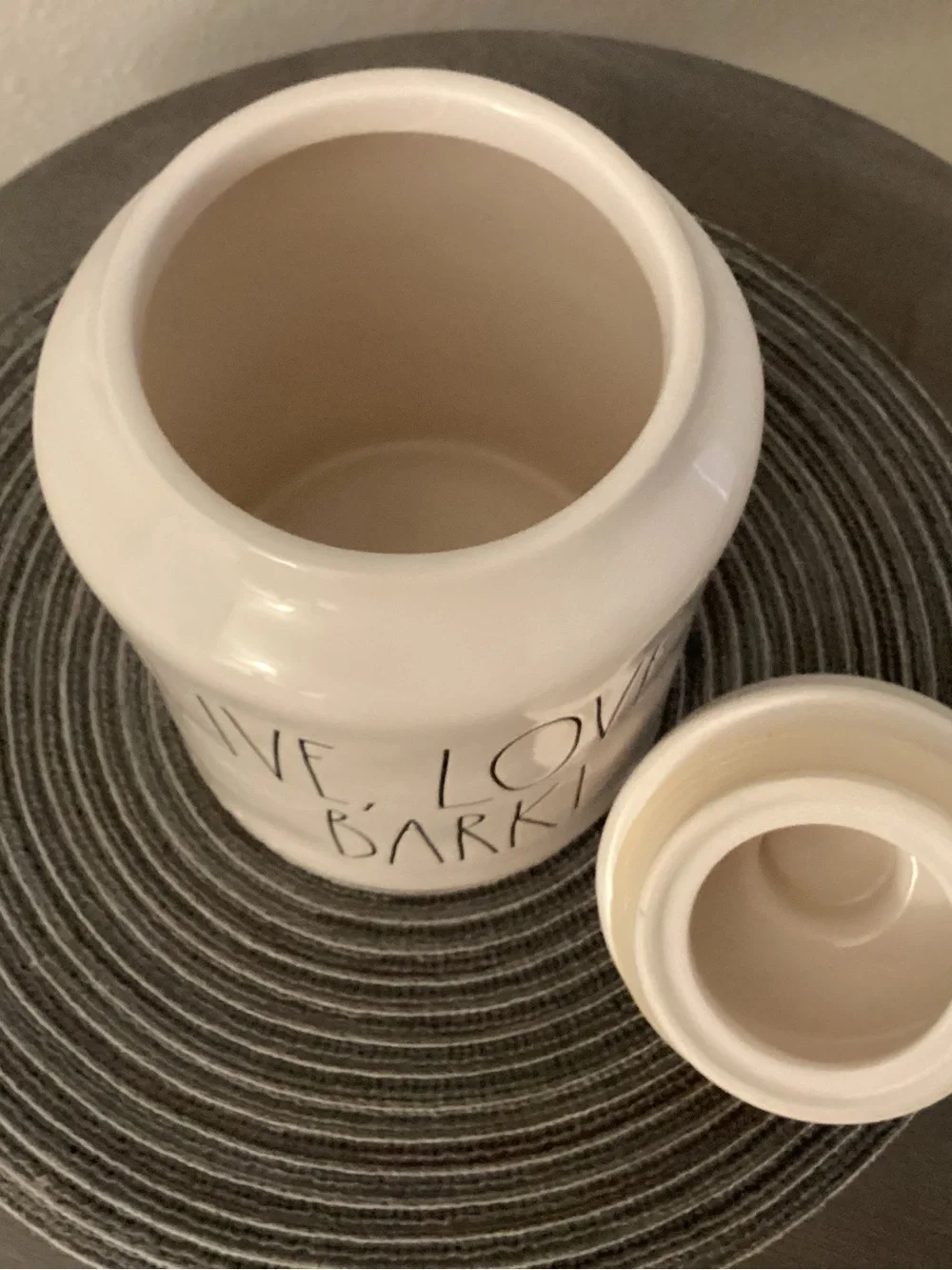 Rae Dunn Ceramic Dog Treat Jar - 